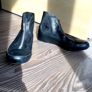 Leather Zip-Up Converse